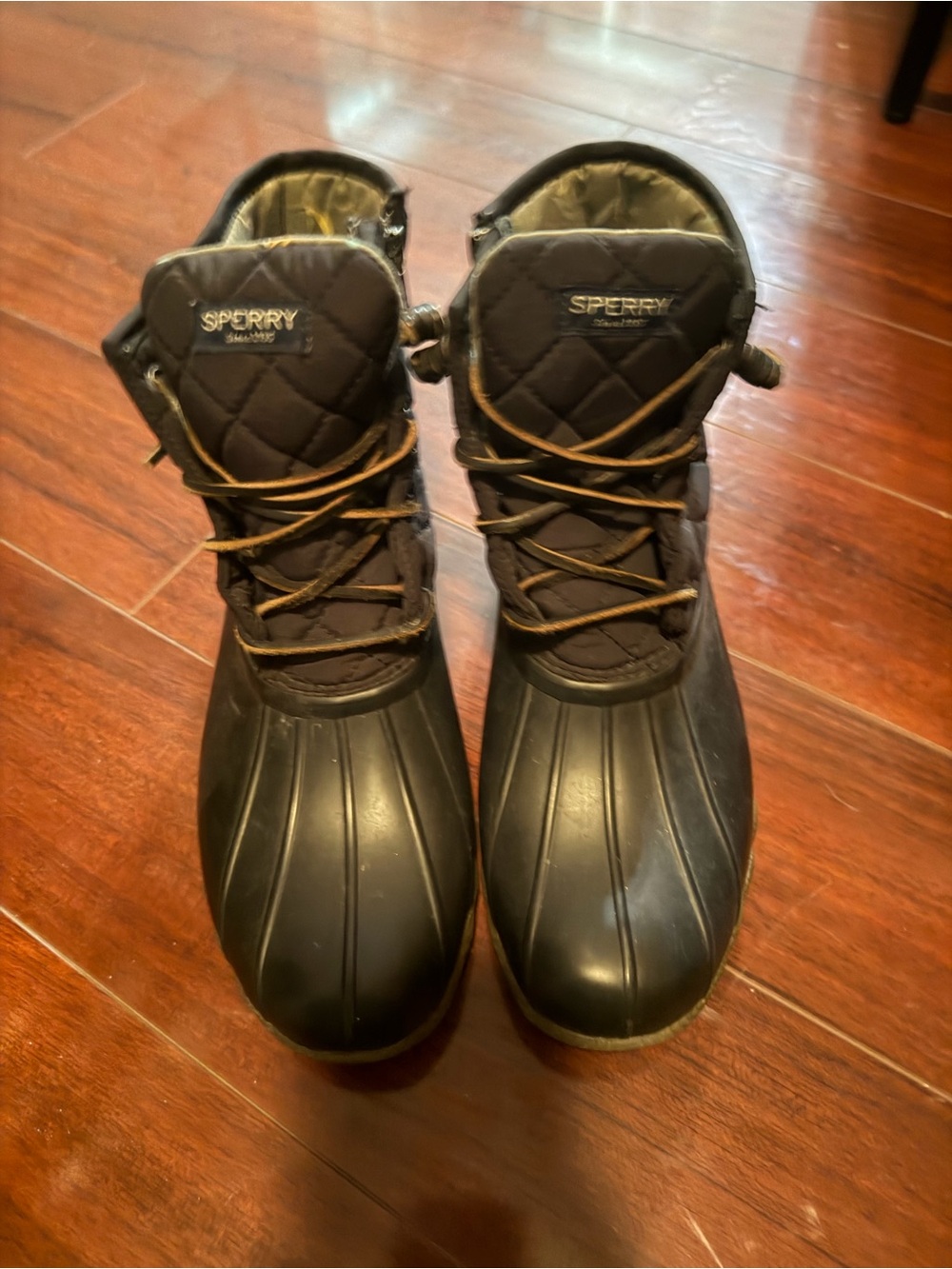 Sperry Women’s Black Quilted Duck Boots